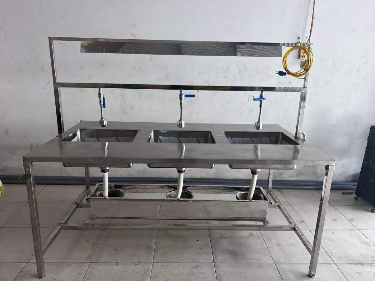 Bàn nhặt lông yến khô 6 người